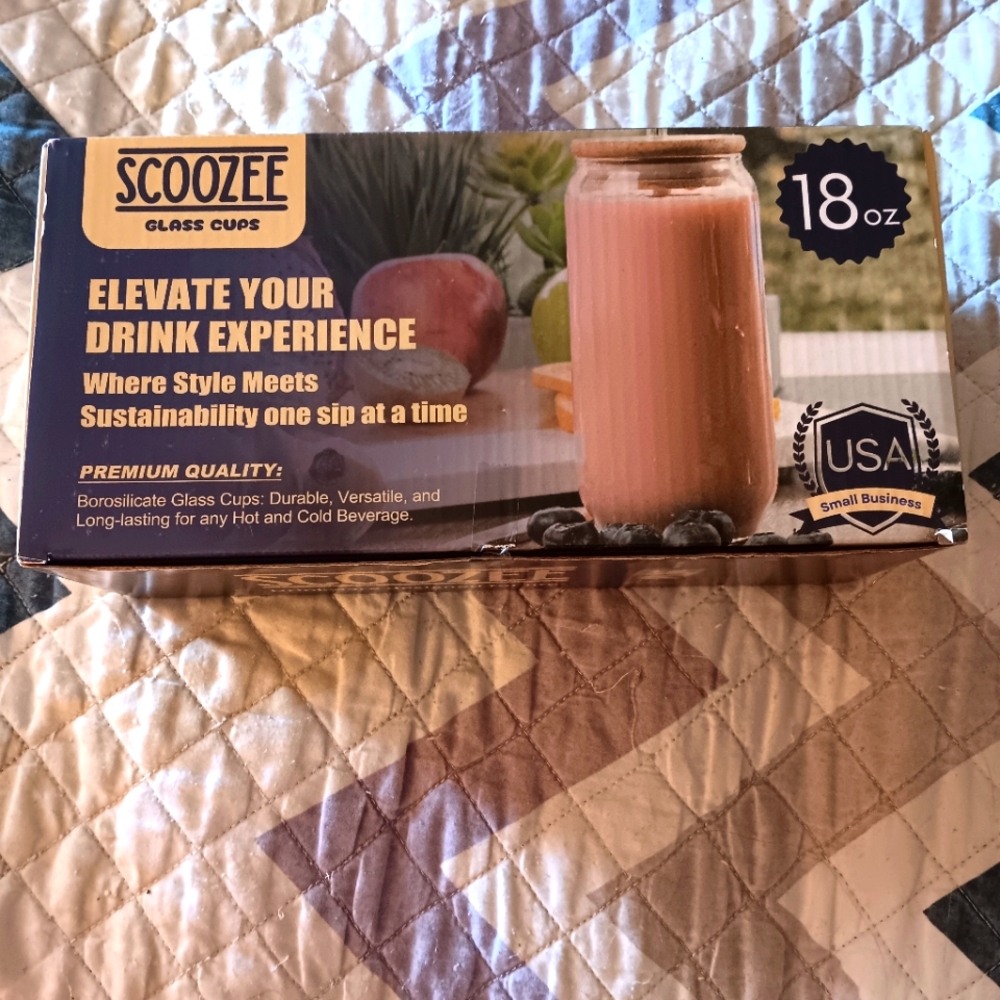 Scoozee Glass Cup 18 oz